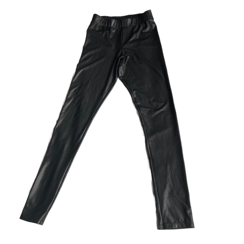 calzedonia black fake leather skinny leggings